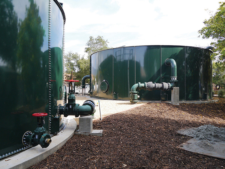 Large water tanks