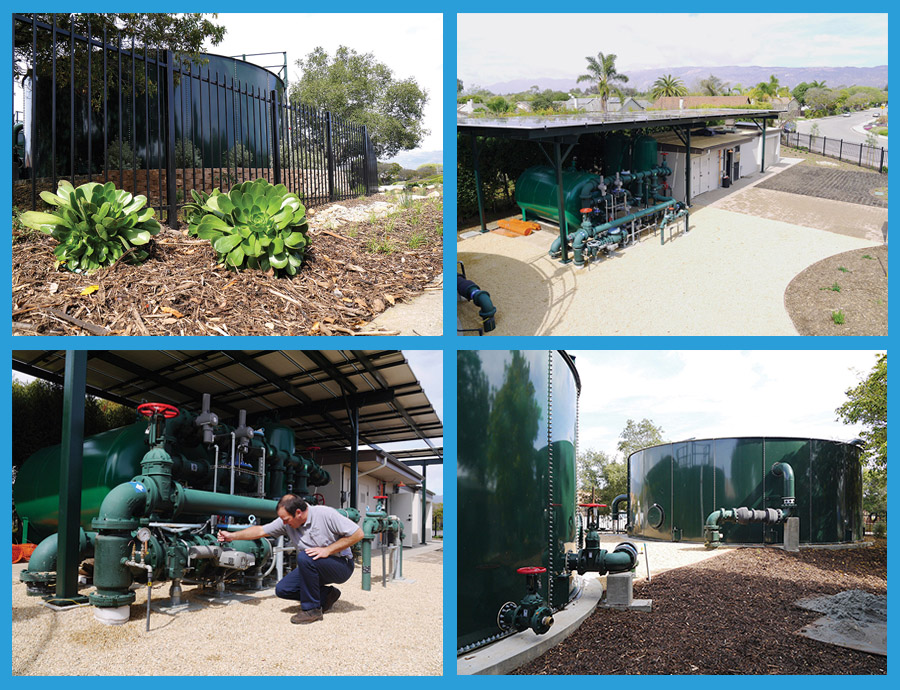 Four photos of the San Ricardo Well