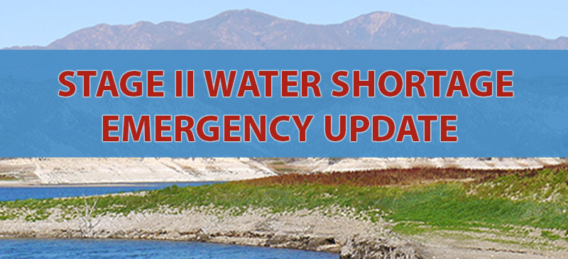 Stage II Water Shortage Emergency Update